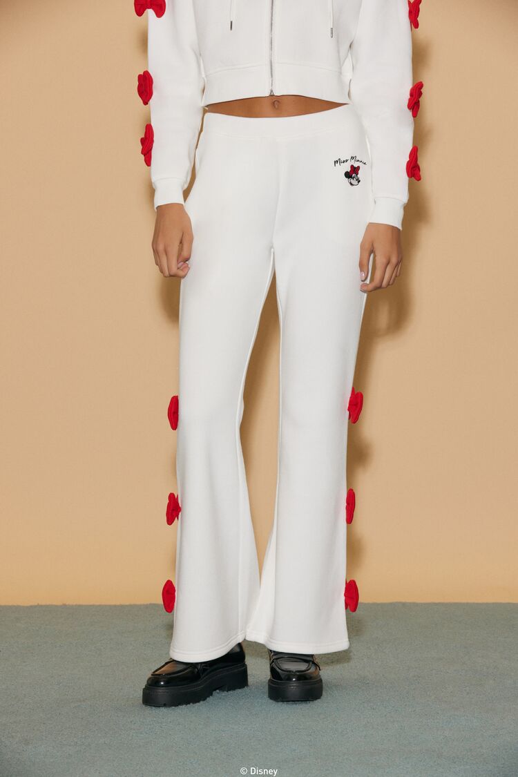  Forever 21 Disney Minnie Mouse Bow Sweatpants - white-multi - Bonton