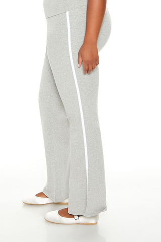 Plus Size Two-Tone Flare Leggings