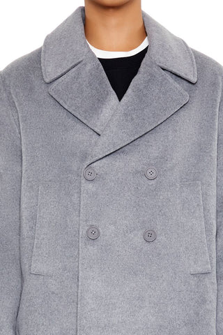 Notched Double-Breasted Coat