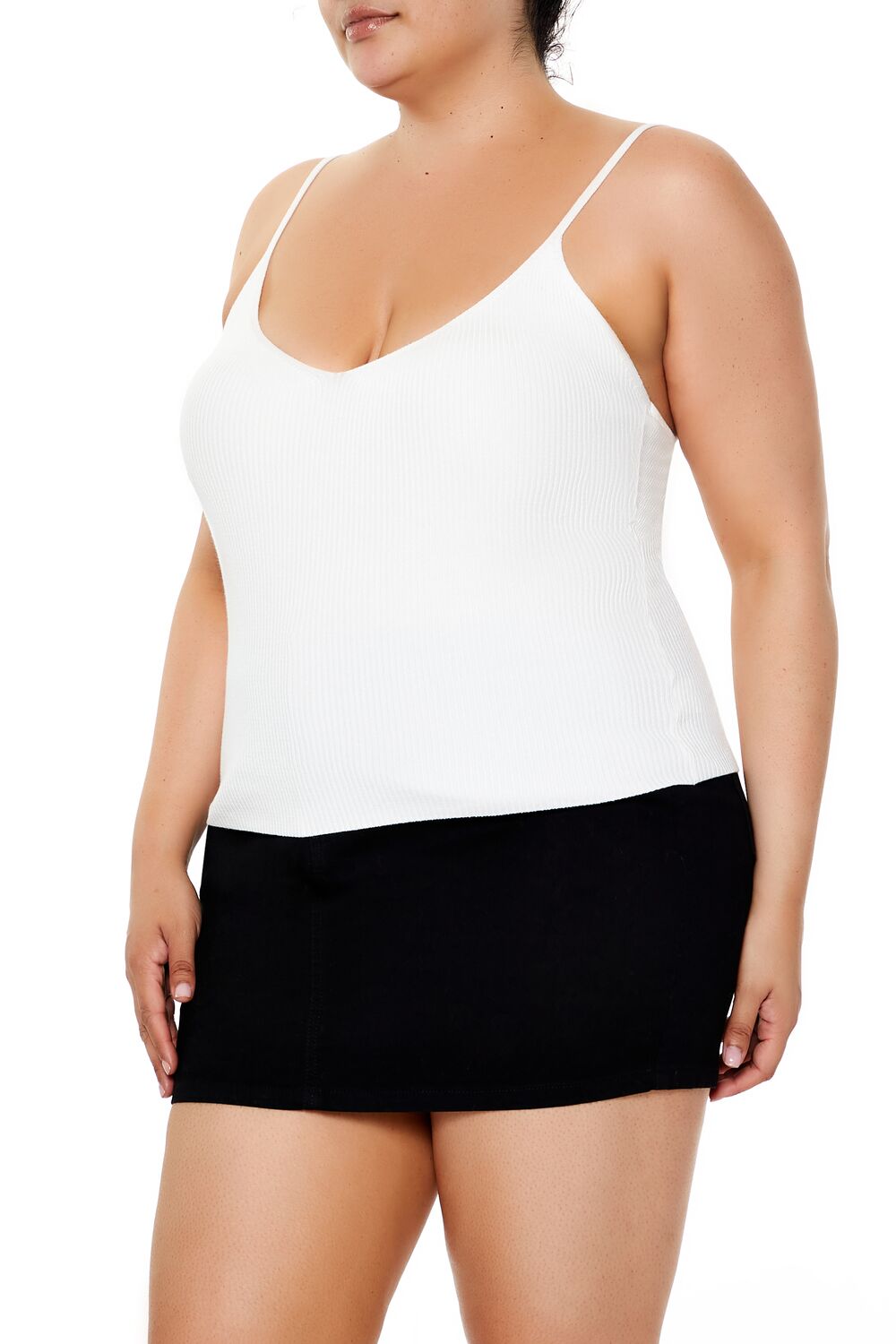  Forever 21 Plus Size Sweater-Knit Cami - cream - Bonton