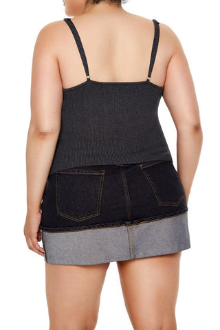 Plus Size Sweater-Knit Cami