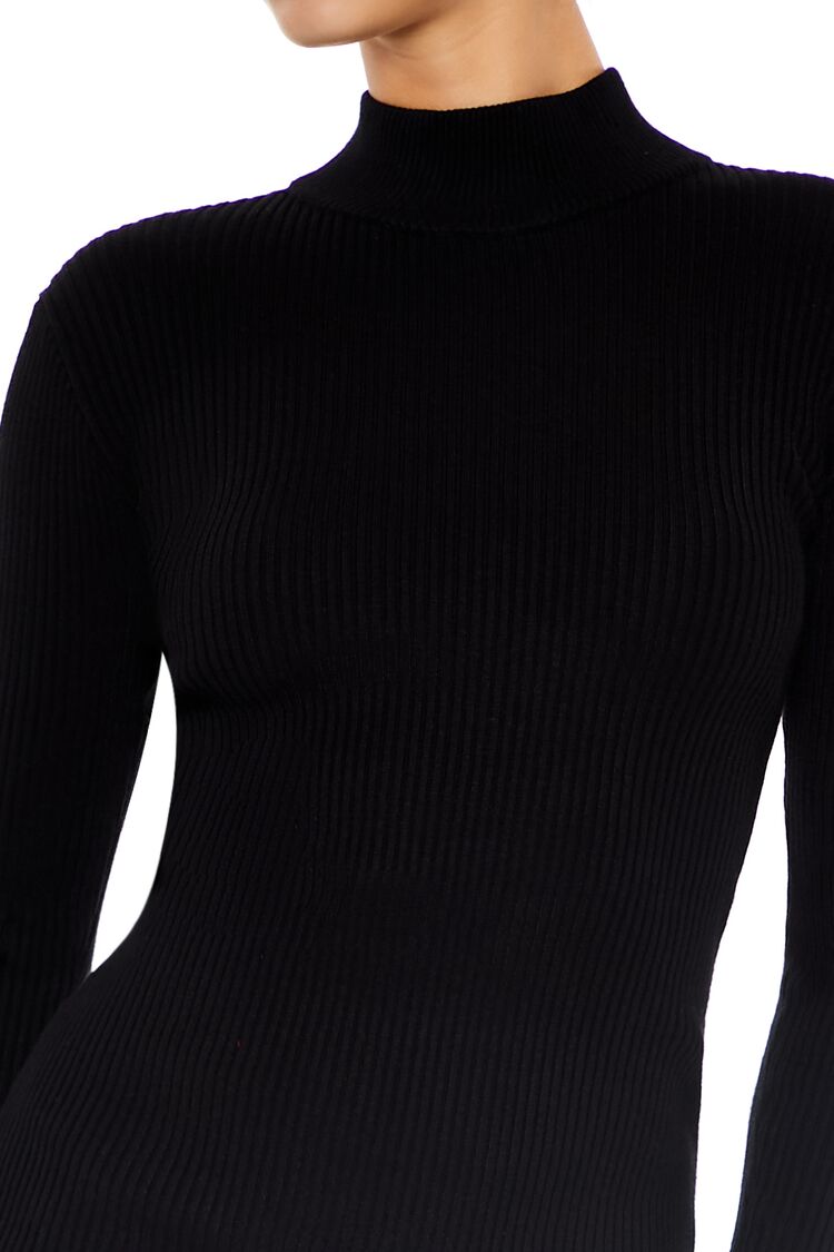 Forever 21 Sweater Bodycon Mini Dress - black-swatch - Bonton