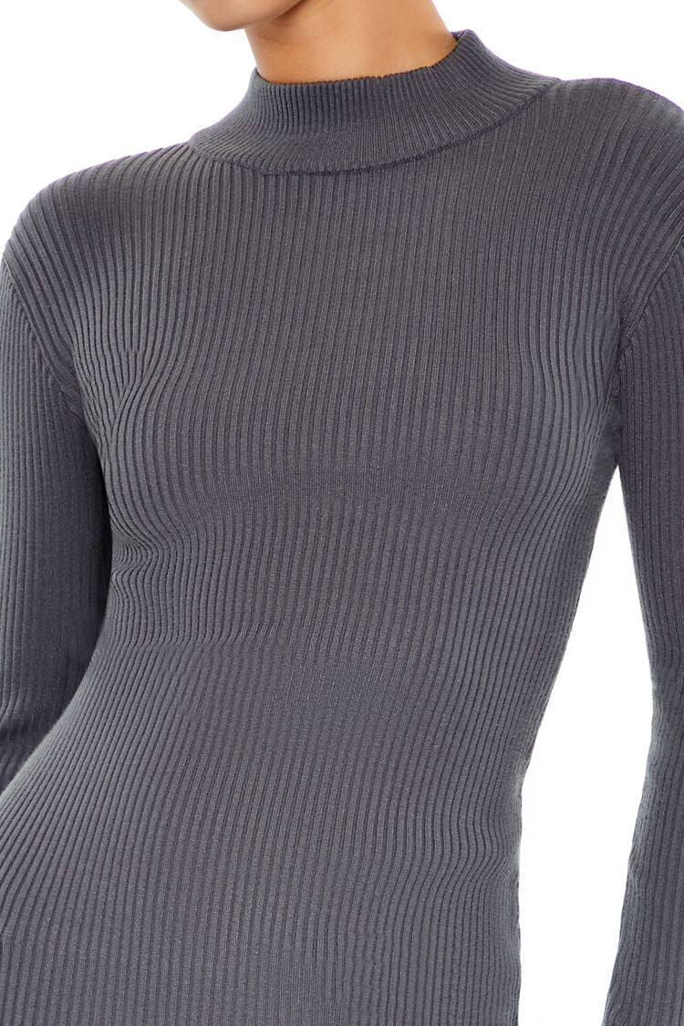  Forever 21 Sweater Bodycon Mini Dress - black-swatch - Bonton