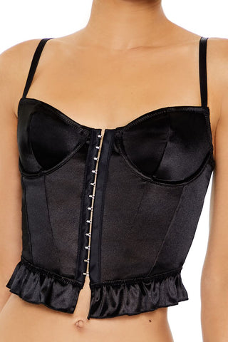 Satin Lingerie Corset Cami