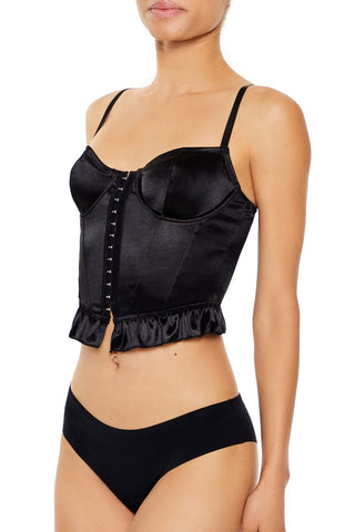 Satin Lingerie Corset Cami