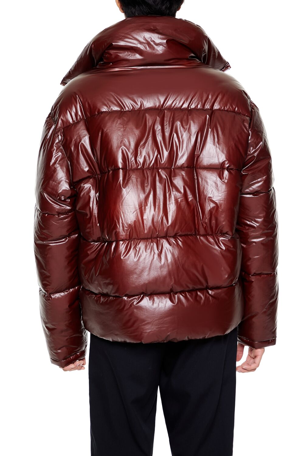  Forever 21 Heat-Reactive Puffer Jacket - cocoa-swatch - Bonton
