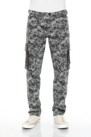 Camo Drawstring Cargo Pants