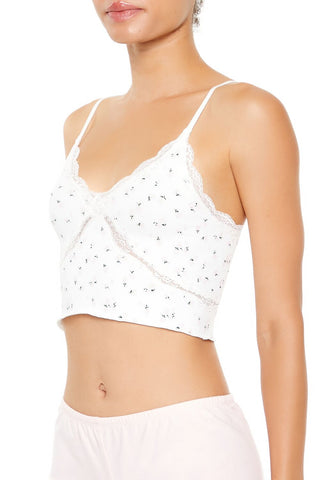 Seamless Floral Longline Bralette