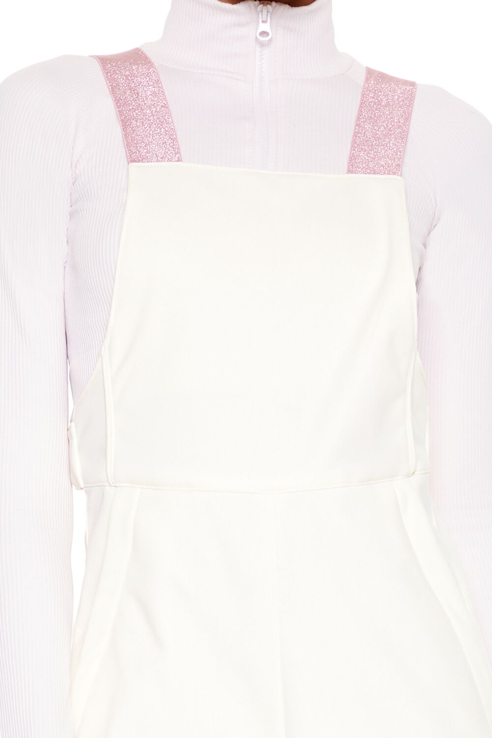  Forever 21 Active Waterproof Glitter Ski Jumpsuit - white - Bonton