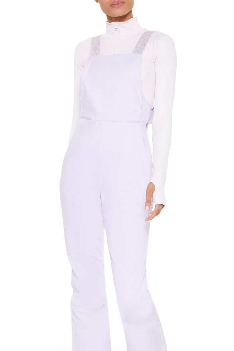  Forever 21 Active Waterproof Glitter Ski Jumpsuit - white - Bonton