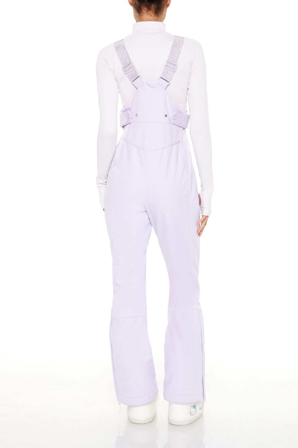  Forever 21 Active Waterproof Glitter Ski Jumpsuit - white - Bonton