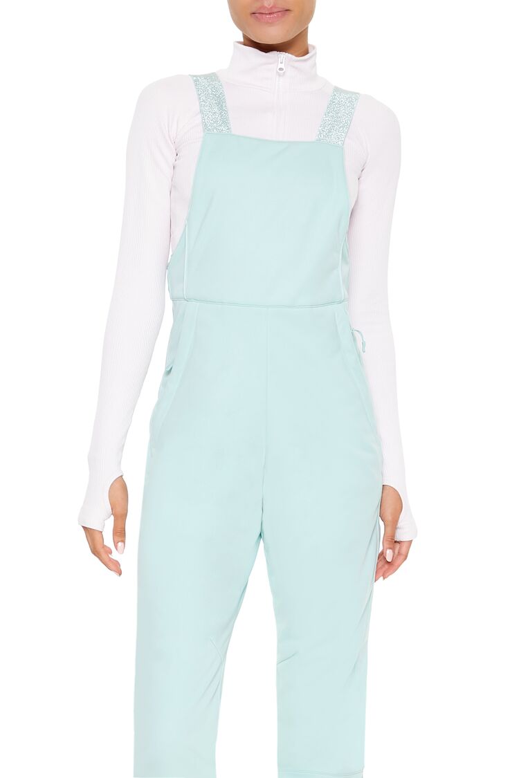  Forever 21 Active Waterproof Glitter Ski Jumpsuit - white - Bonton