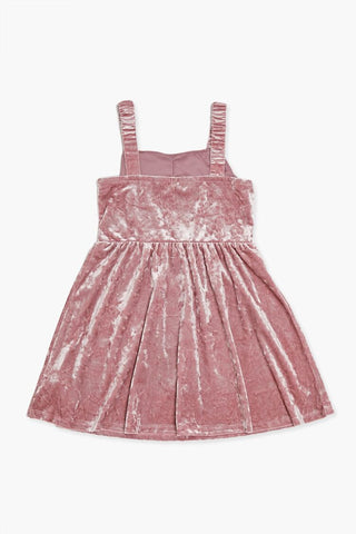 Girls Crushed Velvet Dress (Kids)