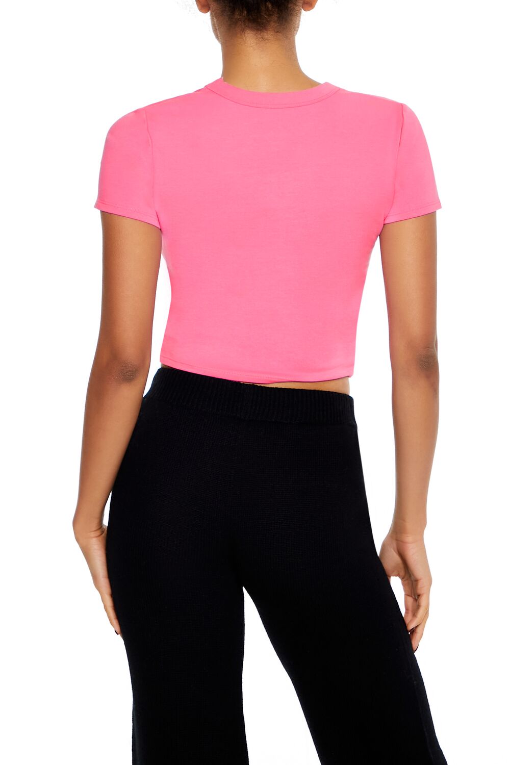  Forever 21 In My Grinch Era Baby Tee - pink multi - Bonton