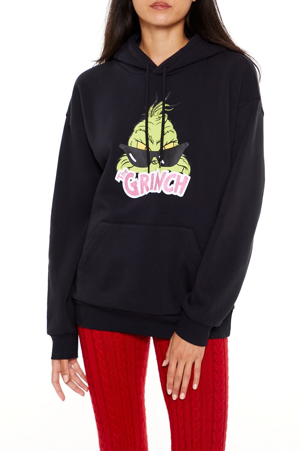  Forever 21 Grinch Graphic Hoodie - black multi - Bonton