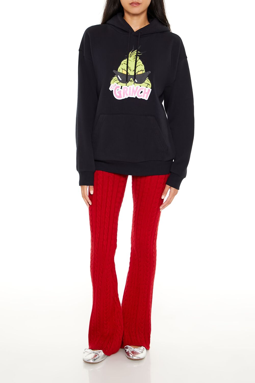  Forever 21 Grinch Graphic Hoodie - black multi - Bonton