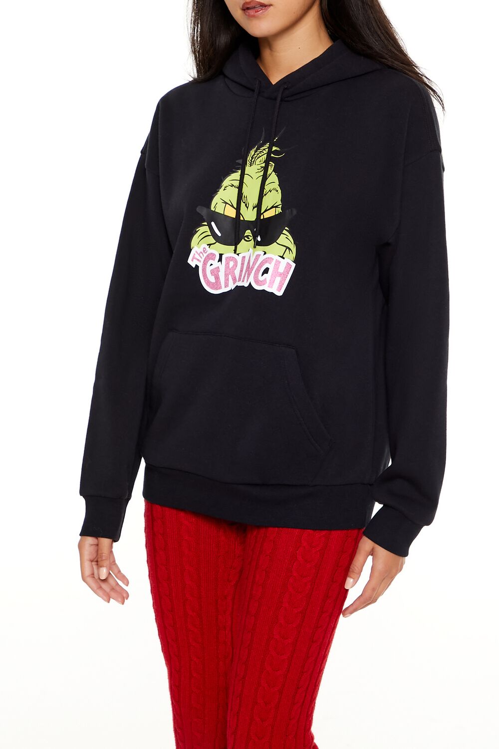  Forever 21 Grinch Graphic Hoodie - black multi - Bonton