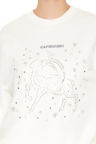 Beaded Capricorn Pullover