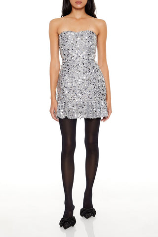 Sequin Sweetheart Mini Dress