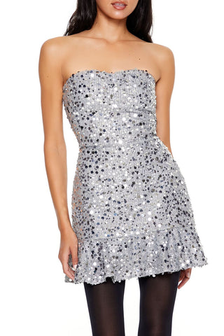 Sequin Sweetheart Mini Dress