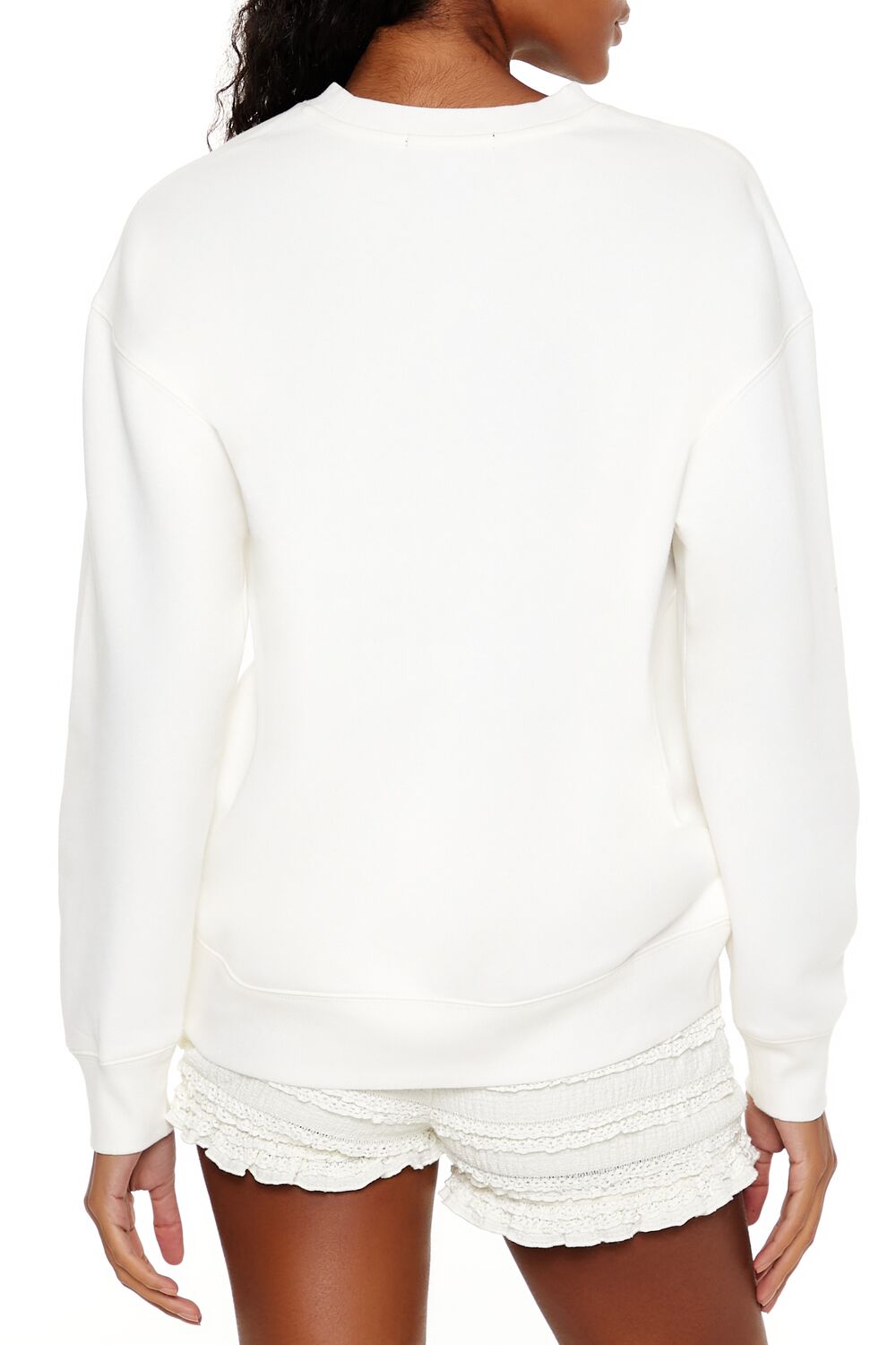  Forever 21 Sleigh All Day Reindeer Pullover - egret multi - Bonton