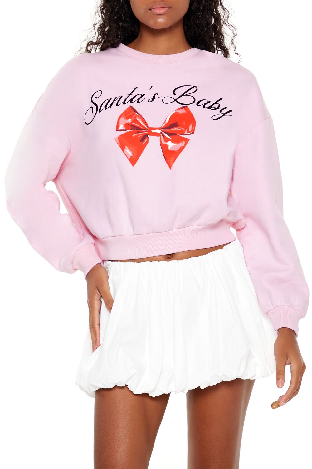  Forever 21 Santas Baby Graphic Pullover - petal pink multi - Bonton