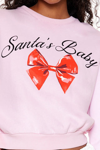 Santas Baby Graphic Pullover