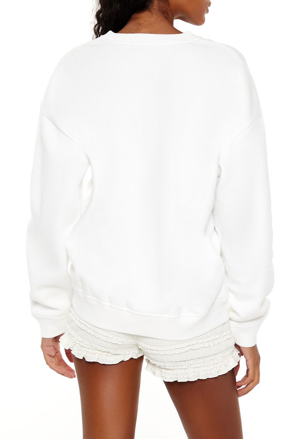  Forever 21 Naughty List Graphic Pullover - white mint - Bonton