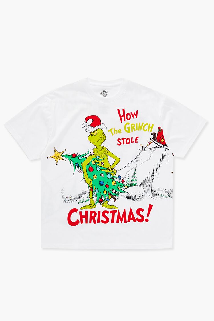  Forever 21 How The Grinch Stole Christmas Tee - white multi - Bonton