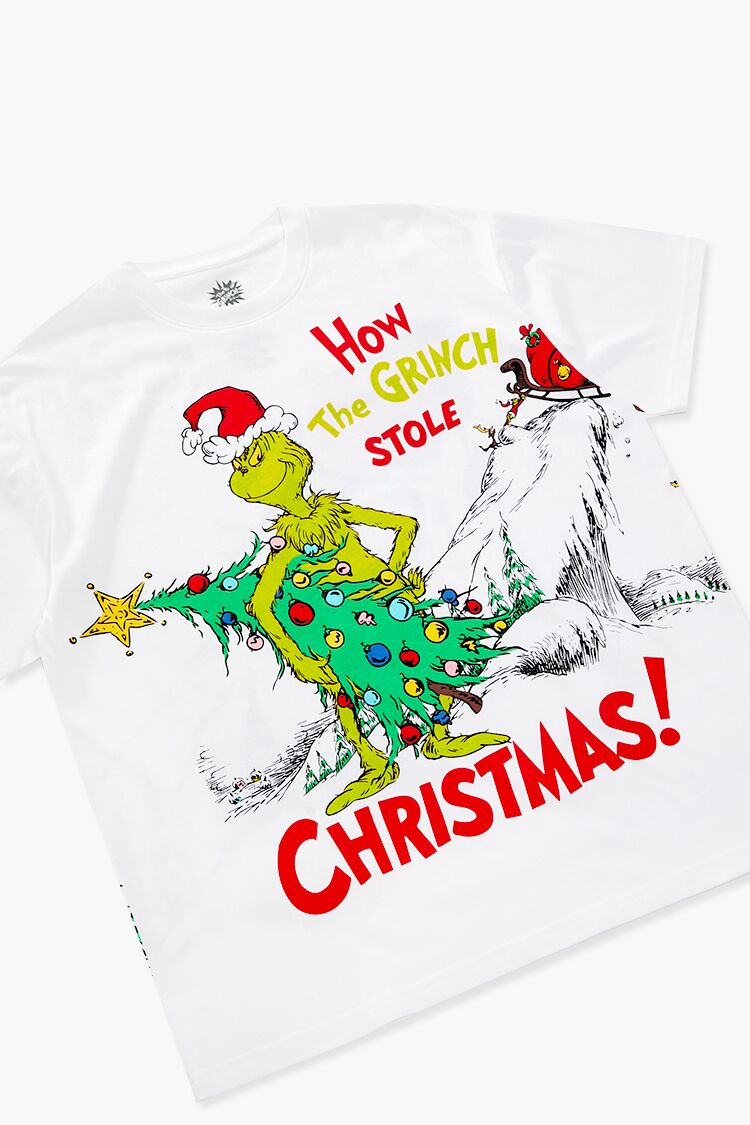  Forever 21 How The Grinch Stole Christmas Tee - white multi - Bonton