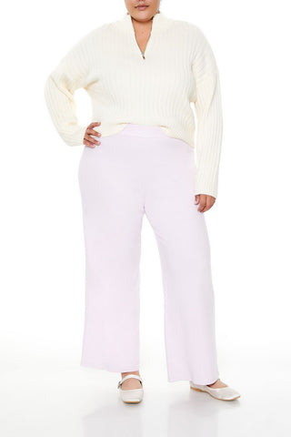Plus Size High-Rise Wide-Leg Pants