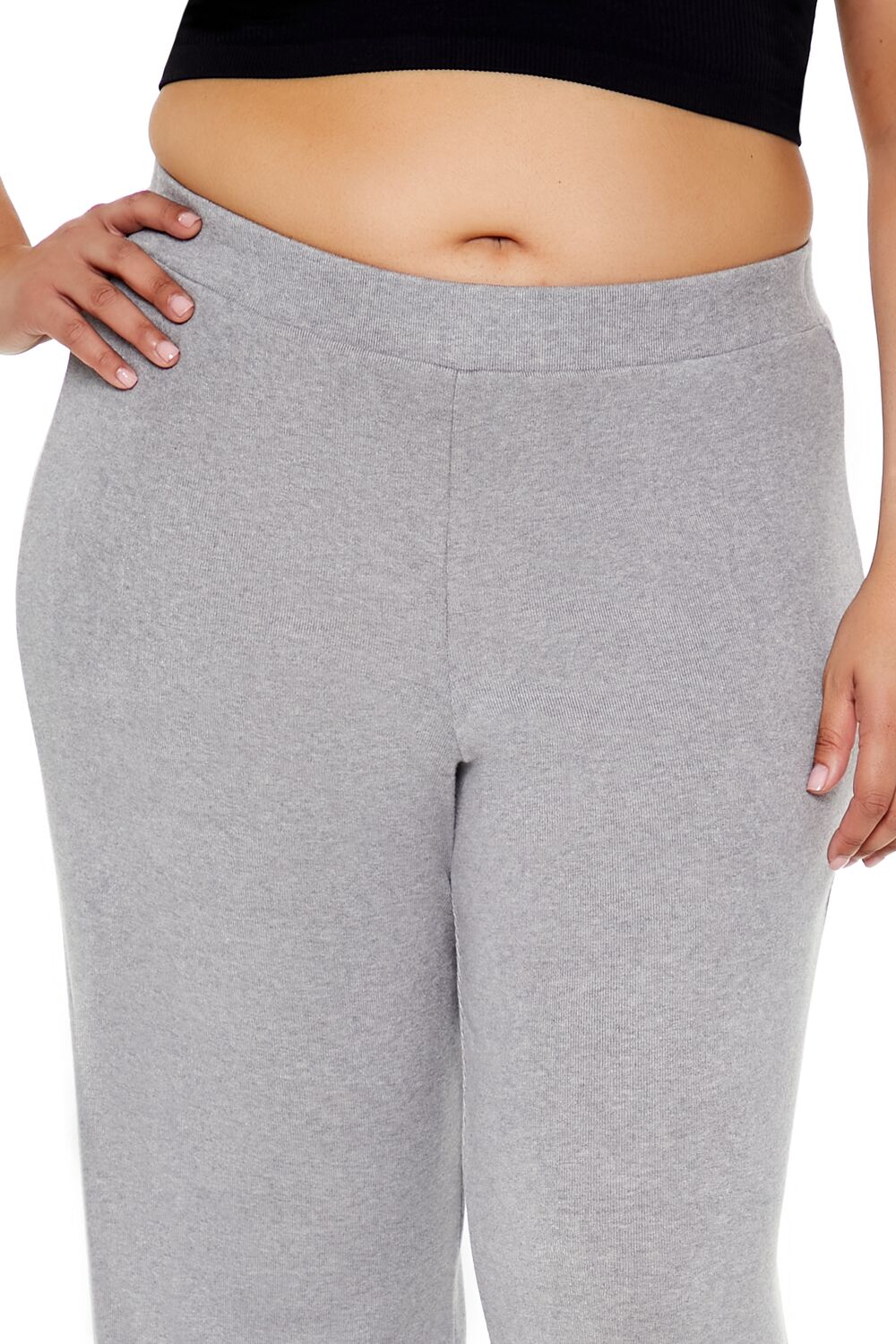  Forever 21 Plus Size High-Rise Wide-Leg Pants - blossom - Bonton