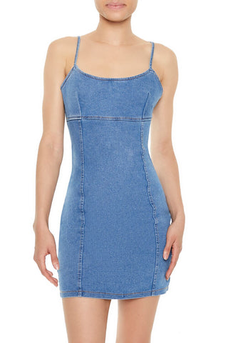 Bodycon Denim Cami Mini Dress