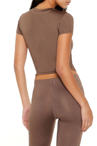 Contour Sculpt Rhinestone Tee