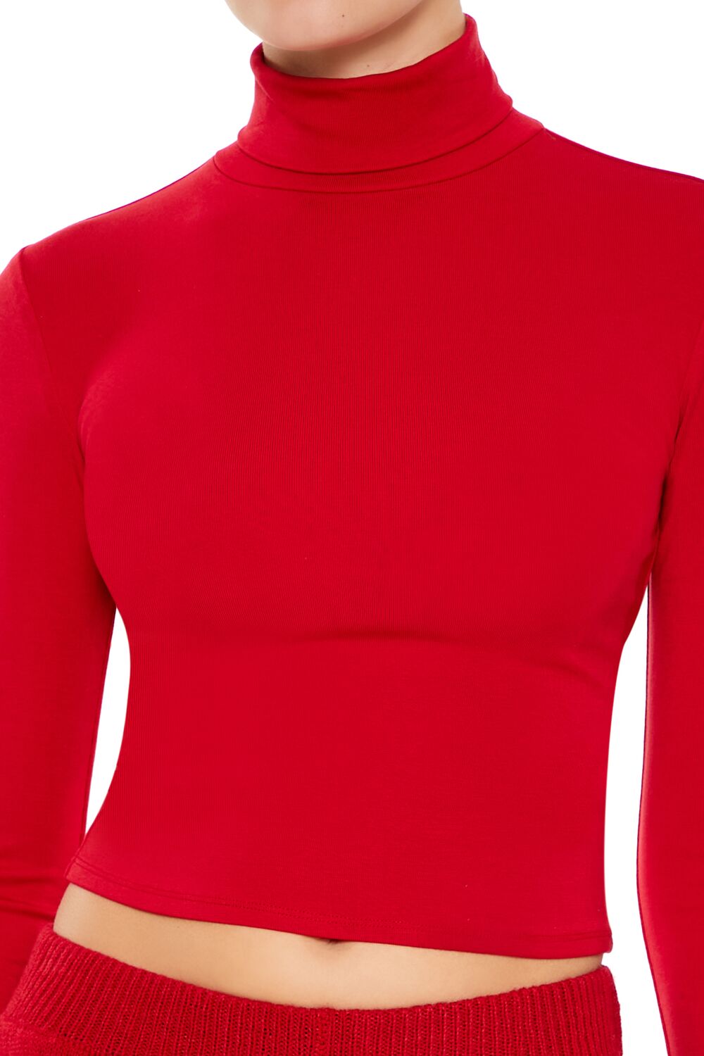  Forever 21 Turtleneck Crop Top - black - Bonton