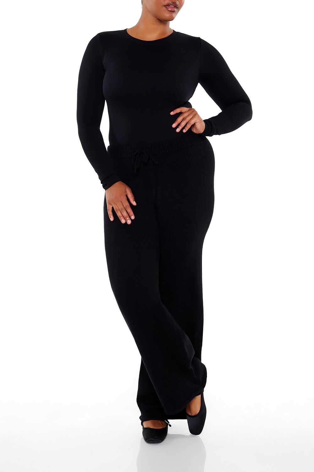  Forever 21 Plus Size Seamless Thong Bodysuit - black - Bonton