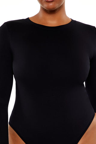 Plus Size Seamless Thong Bodysuit