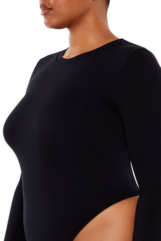 Plus Size Seamless Thong Bodysuit