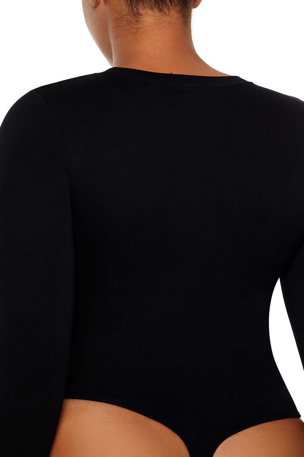  Forever 21 Plus Size Seamless Thong Bodysuit - black - Bonton