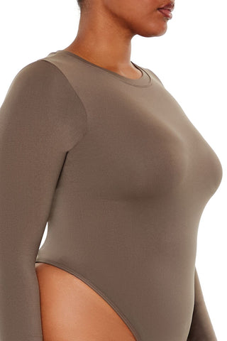 Plus Size Seamless Thong Bodysuit