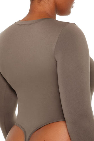 Plus Size Seamless Thong Bodysuit