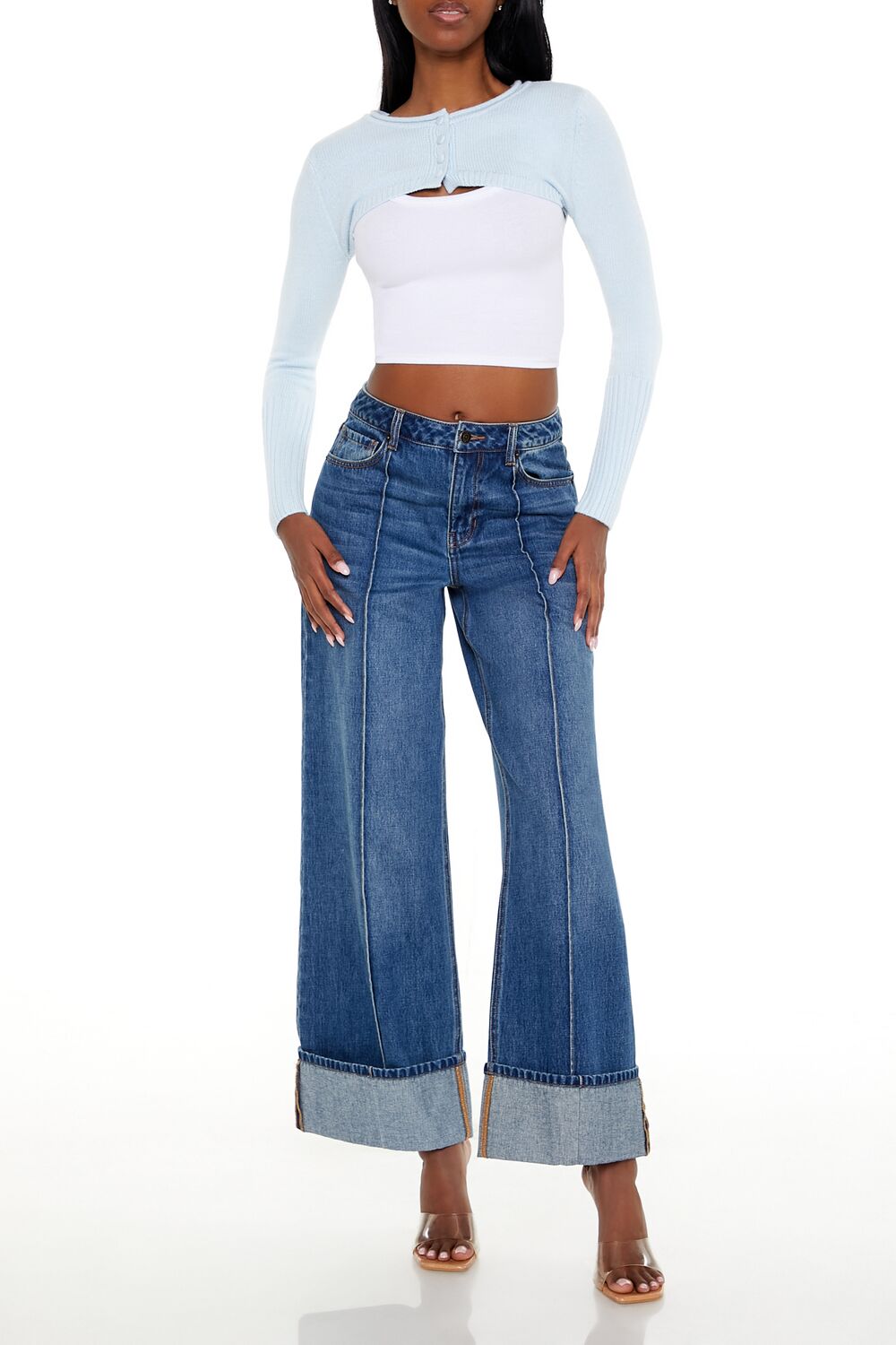  Forever 21 Shrug Cardigan Sweater - black - Bonton