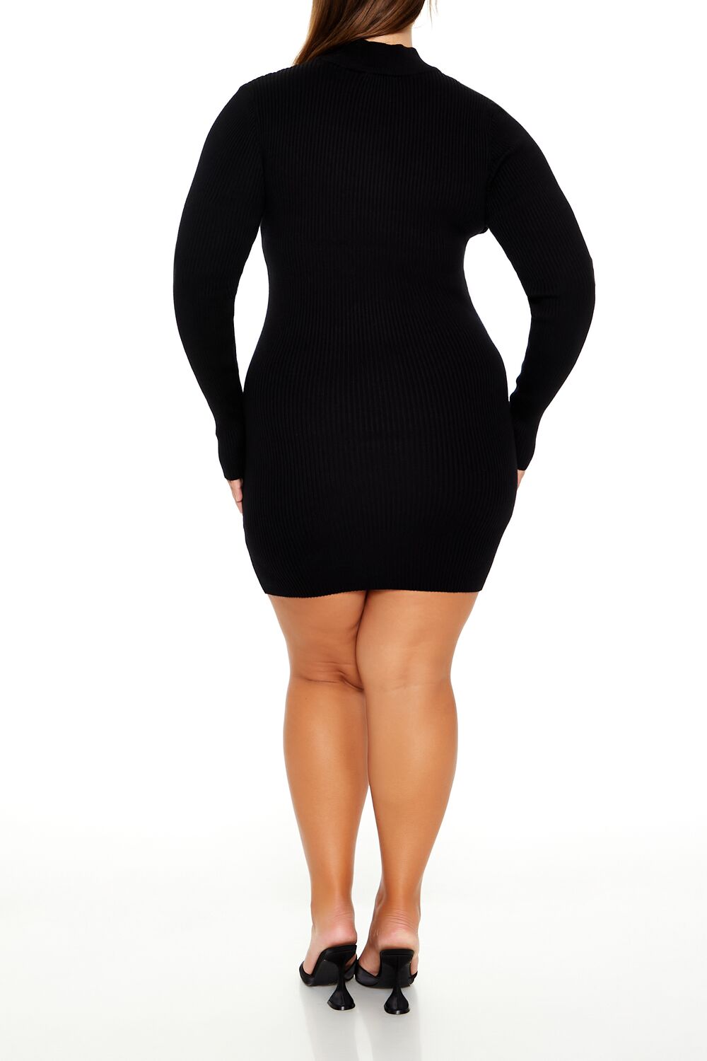  Forever 21 Plus Size Mini Sweater Dress - black-swatch - Bonton