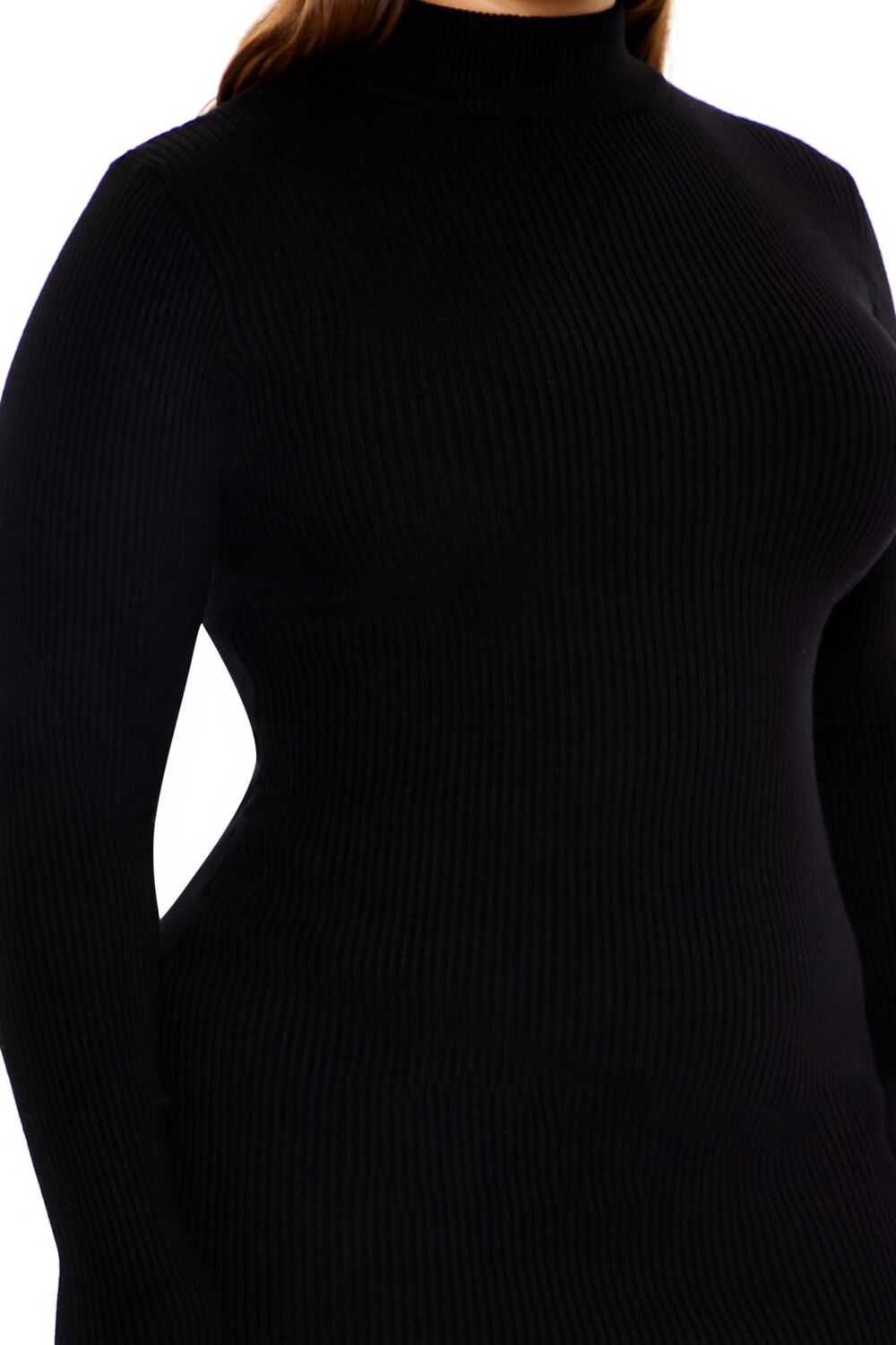  Forever 21 Plus Size Mini Sweater Dress - black-swatch - Bonton