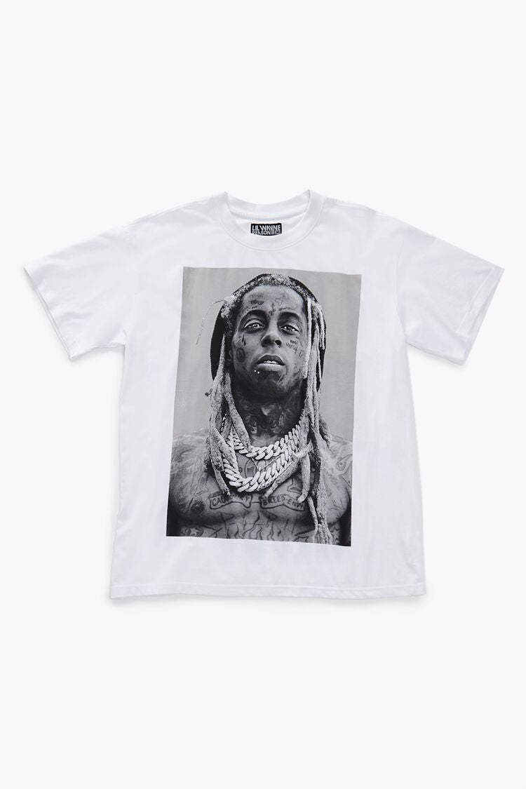  Forever 21 Lil Wayne Graphic Tee - white black - Bonton