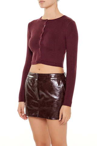 Cropped Cardigan Sweater