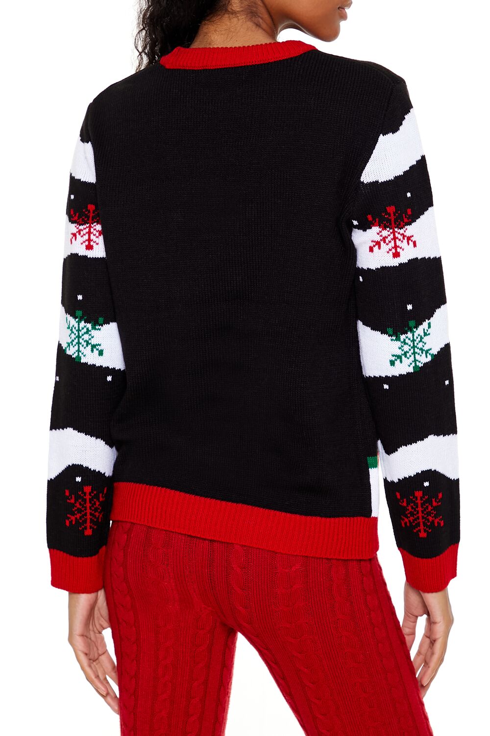  Forever 21 Light It Up Christmas Tree Sweater - black multi - Bonton