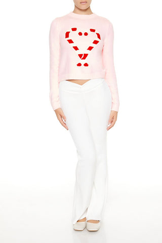 Candy Cane Graphic Sweater