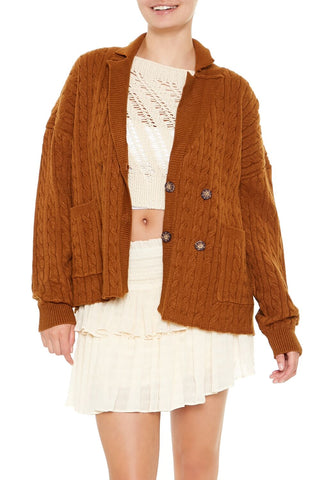 Double-Breasted Cardigan Sweater