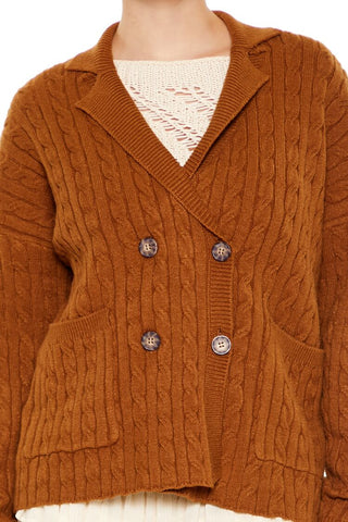 Double-Breasted Cardigan Sweater